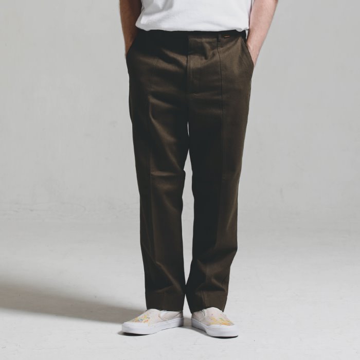 Double stitch STG PANTS_BROWN