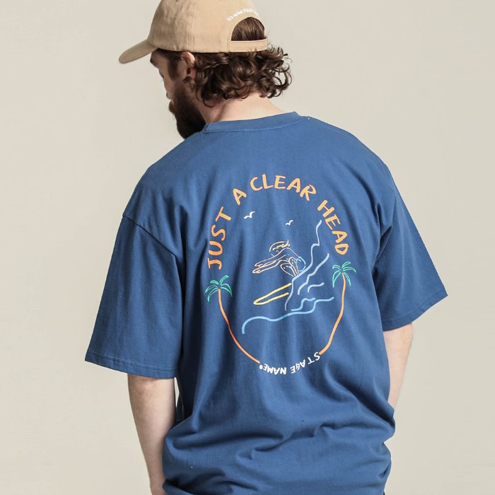 Surf&#039;s up tee_BLUE